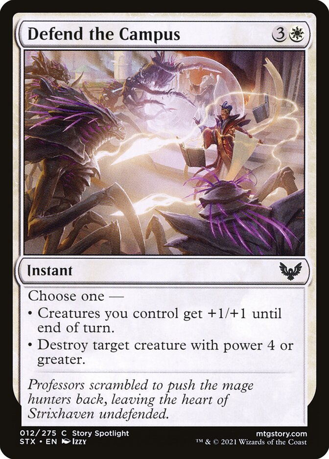 Defend the Campus - carta Magic The Gathering