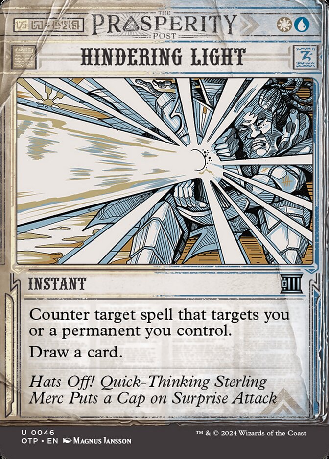 Hindering Light - carta Magic The Gathering