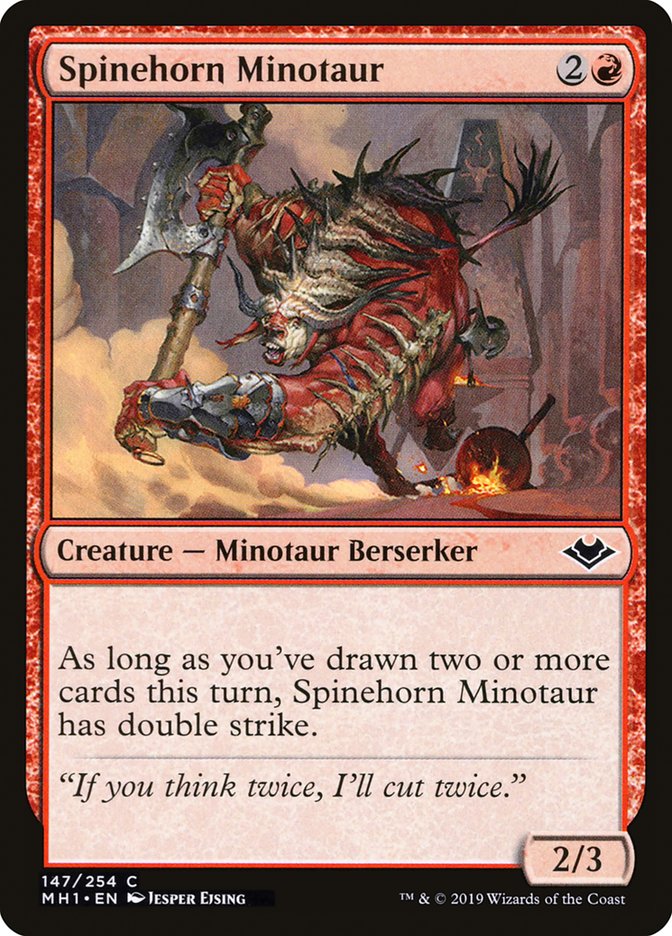 Spinehorn Minotaur - carta Magic The Gathering
