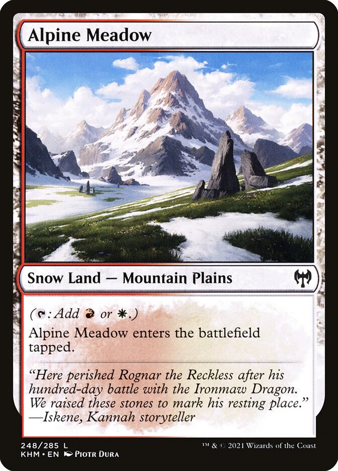 Alpine Meadow - carta Magic The Gathering