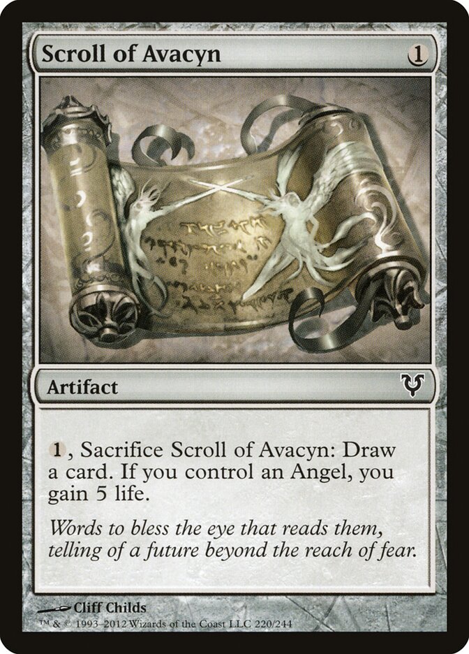 Scroll of Avacyn - carta Magic The Gathering