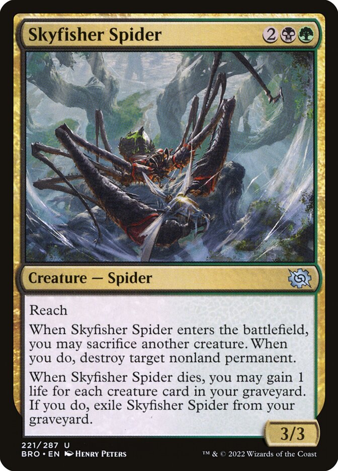 Skyfisher Spider - carta Magic The Gathering