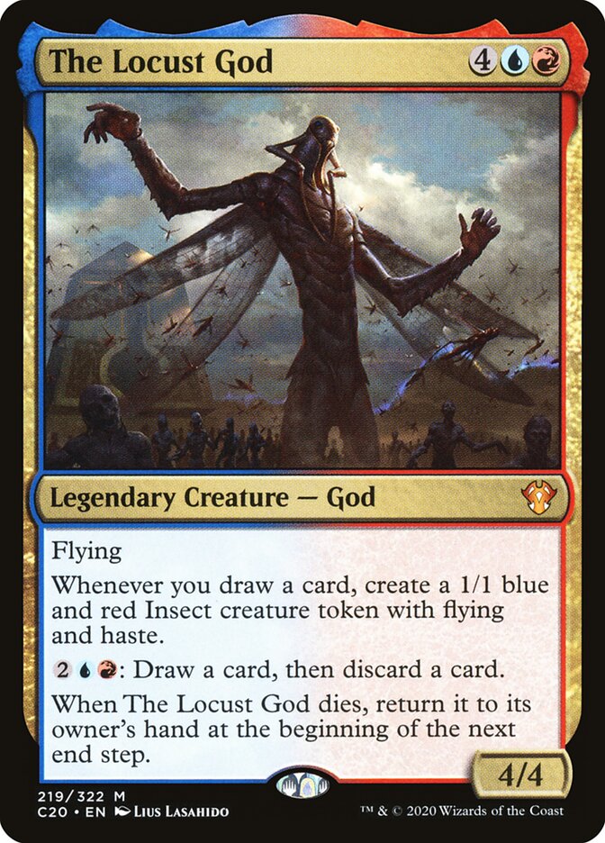 The Locust God - carta Magic The Gathering