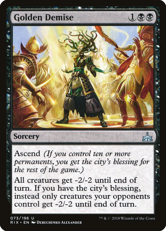 Golden Demise - carta Magic The Gathering