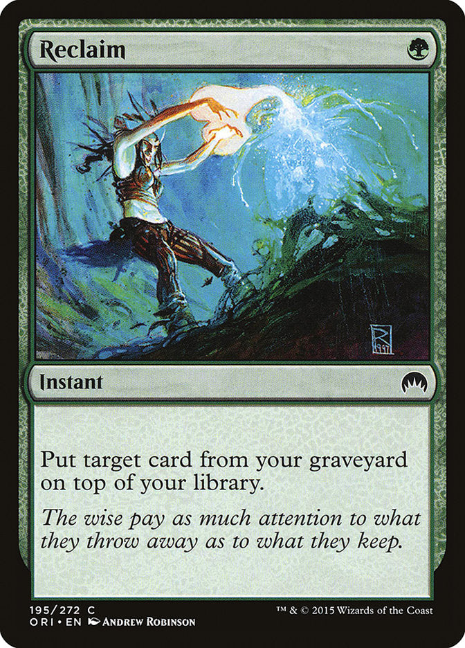 Reclaim - carta Magic The Gathering