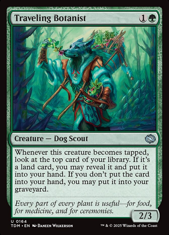 Traveling Botanist - carta Magic The Gathering
