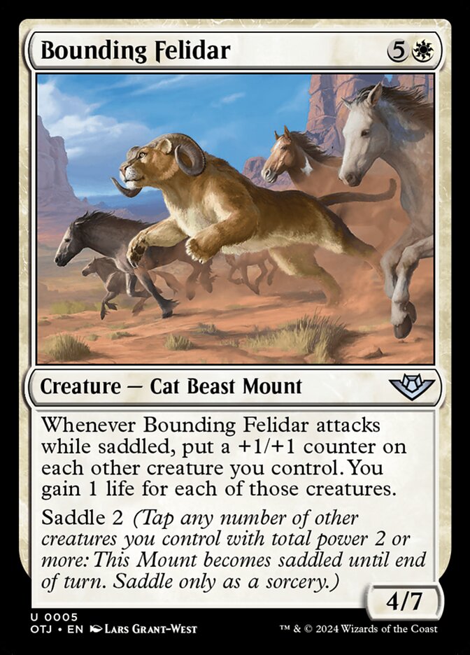 Bounding Felidar - carta Magic The Gathering