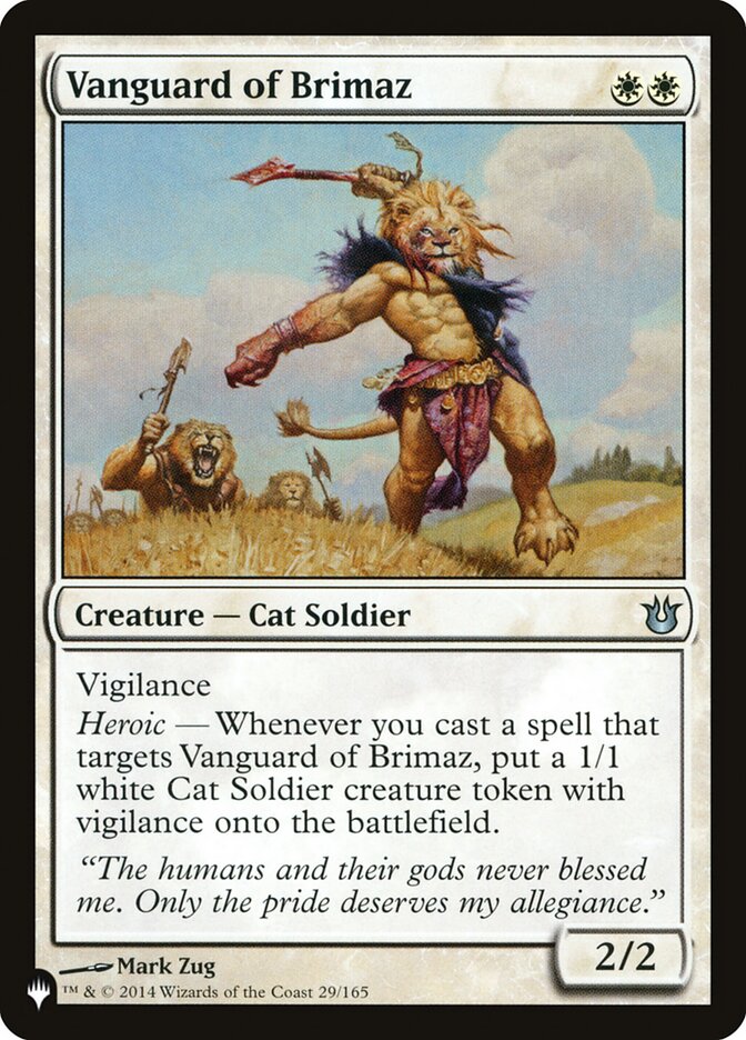 Vanguard of Brimaz - carta Magic The Gathering