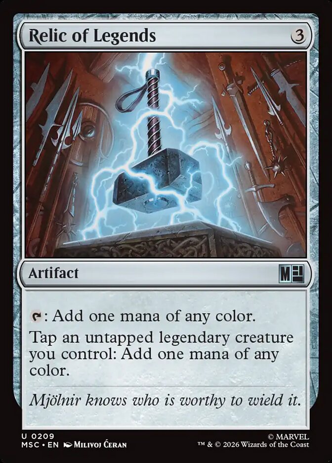 Relic of Legends - carta Magic The Gathering