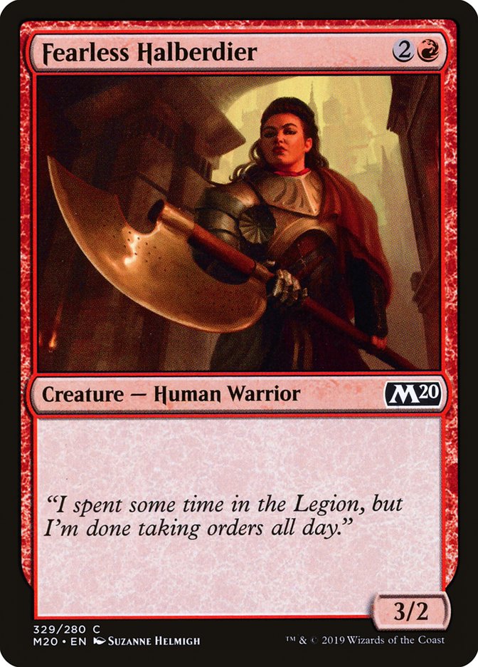 Fearless Halberdier - carta Magic The Gathering