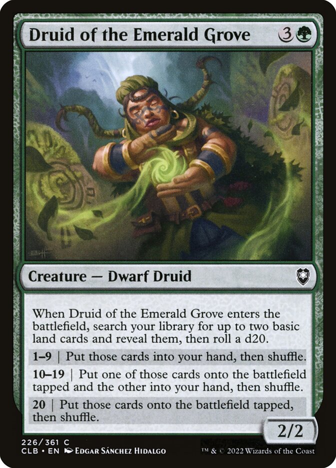 Druid of the Emerald Grove - CLB-226-NF-STD