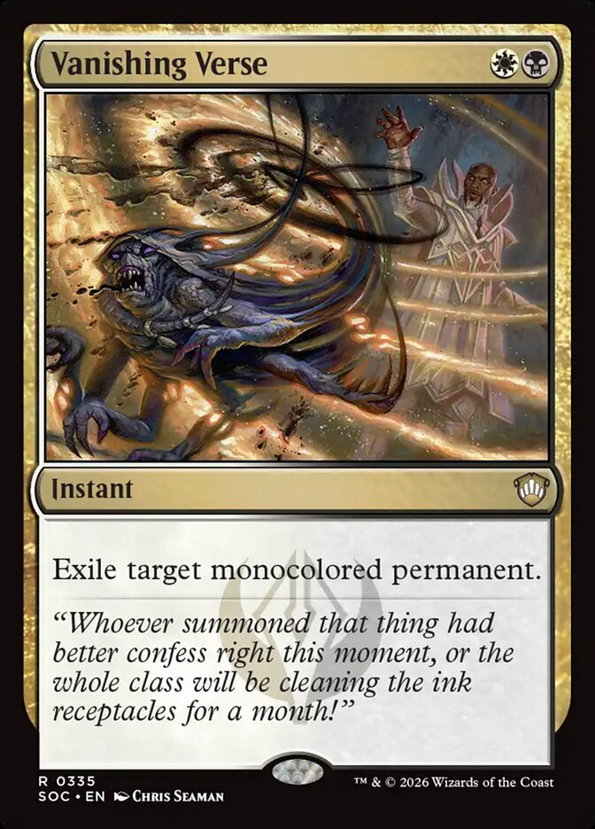 Vanishing Verse - carta Magic The Gathering