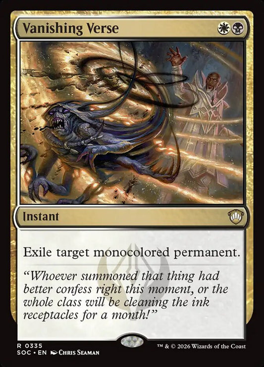 Vanishing Verse - carta Magic The Gathering