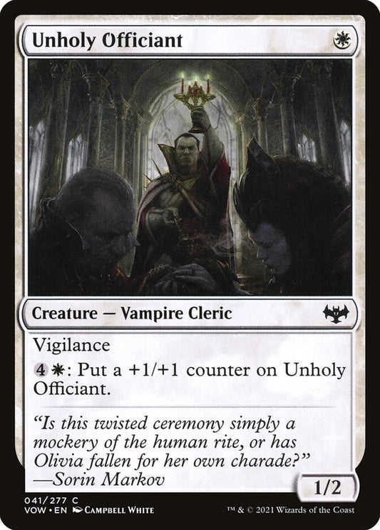 Unholy Officiant - carta Magic The Gathering