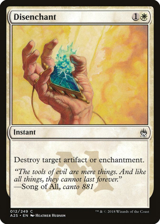 Disenchant - carta Magic The Gathering