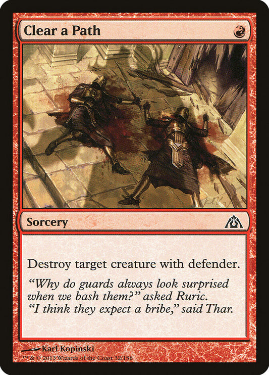 Clear a Path - carta Magic The Gathering