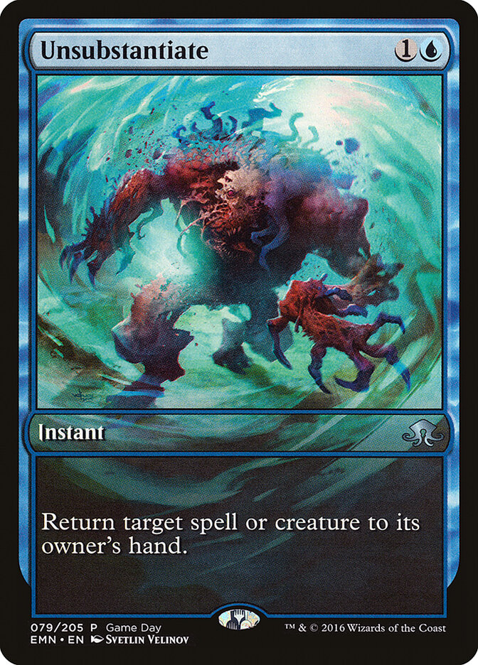 Unsubstantiate - carta Magic The Gathering