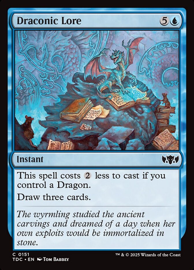 Draconic Lore - carta Magic The Gathering