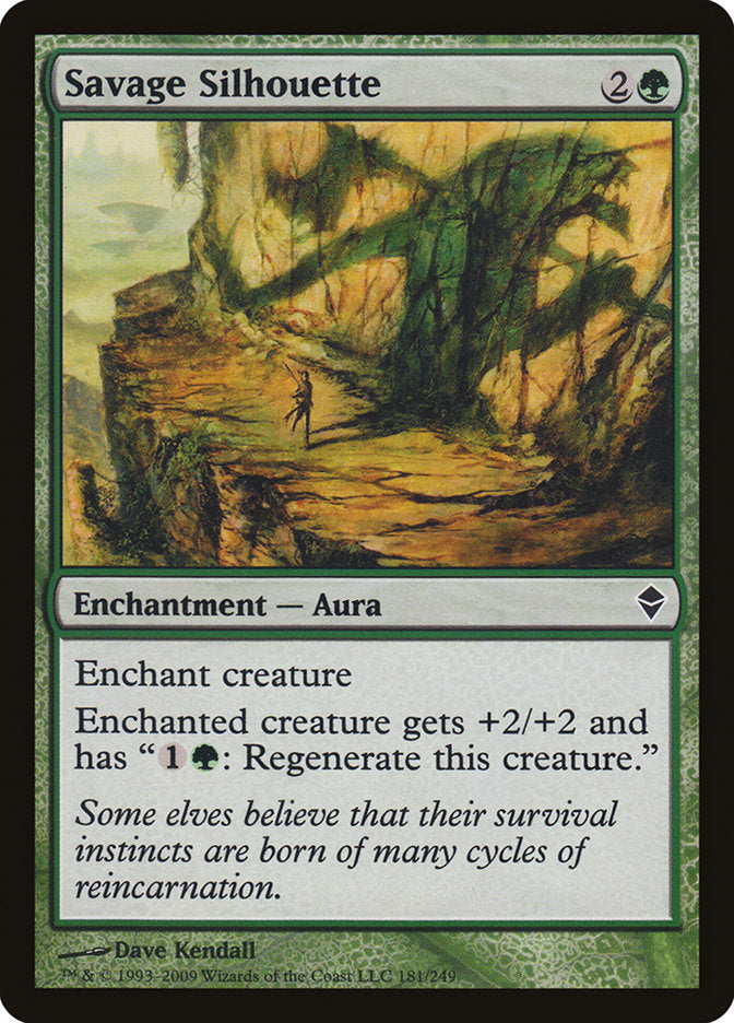 Savage Silhouette - carta Magic The Gathering