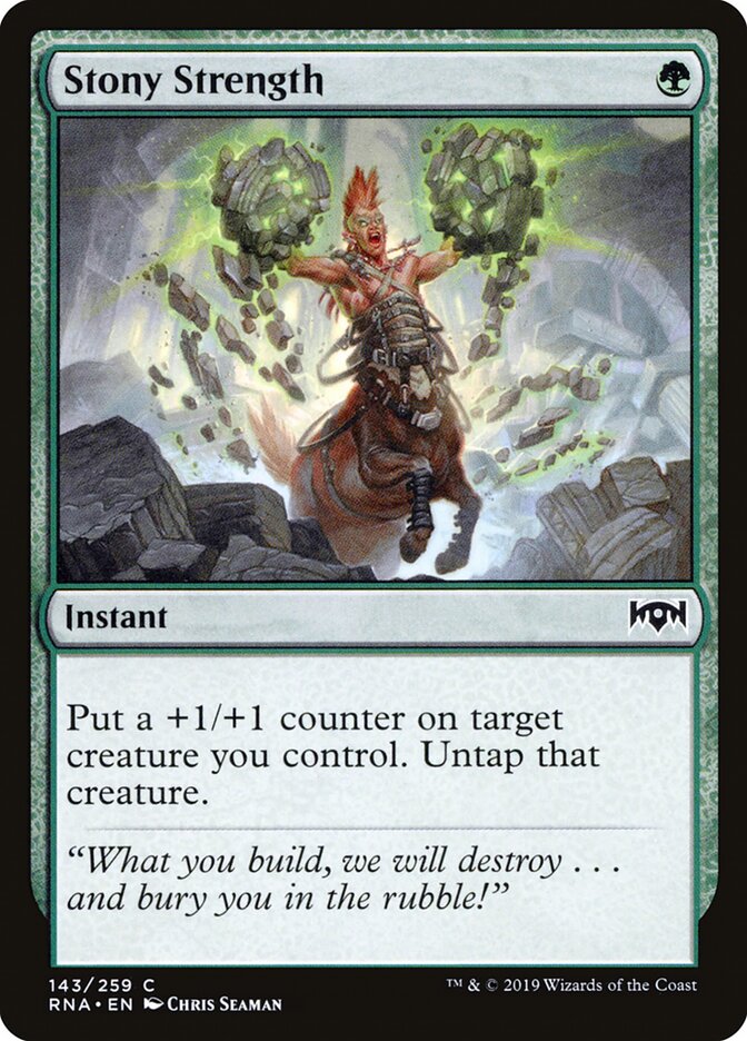 Stony Strength - carta Magic The Gathering