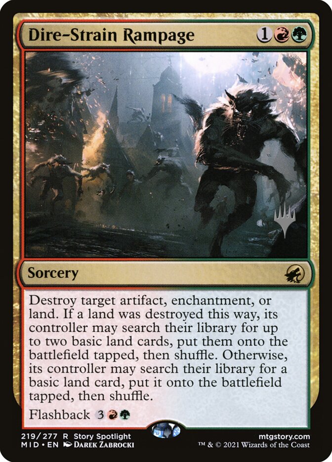 Dire-Strain Rampage - carta Magic The Gathering