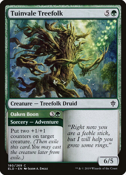 Tuinvale Treefolk // Oaken Boon - carta Magic The Gathering