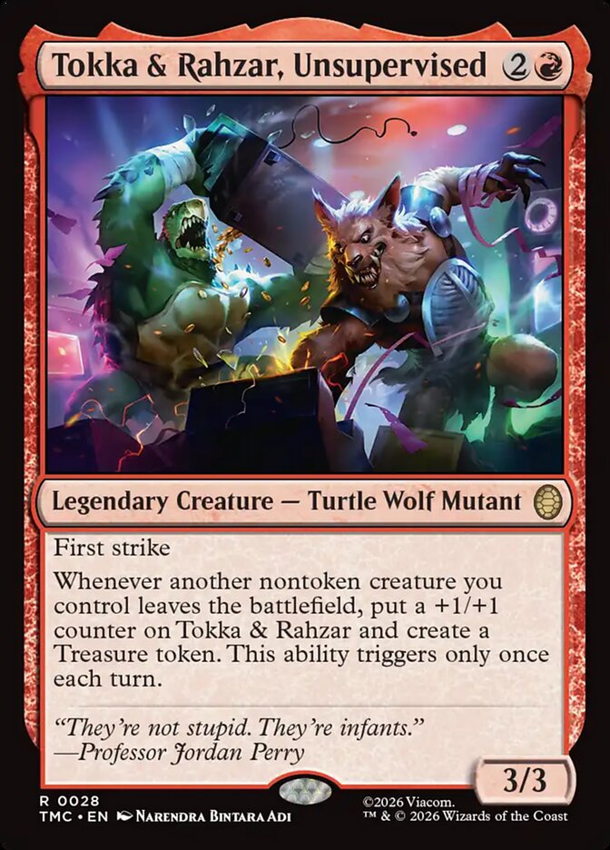 Tokka & Rahzar, Unsupervised - carta Magic The Gathering