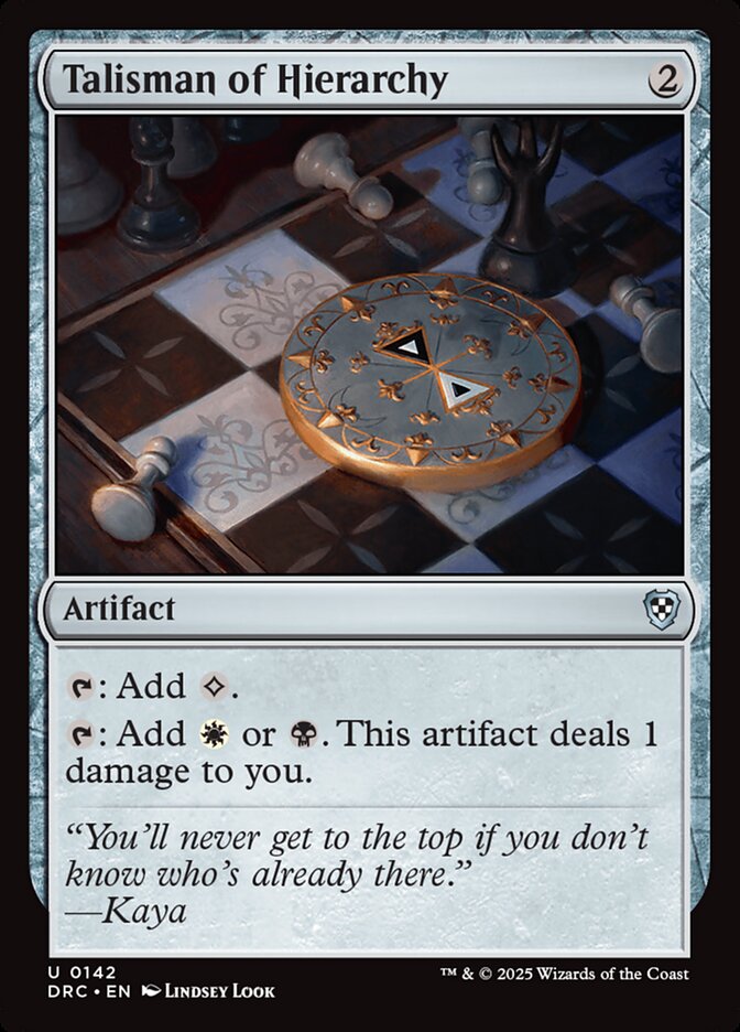 Talisman of Hierarchy - carta Magic The Gathering