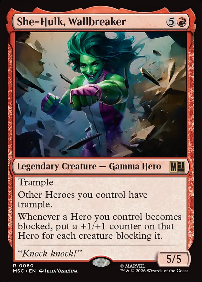 She-Hulk, Wallbreaker - carta Magic The Gathering