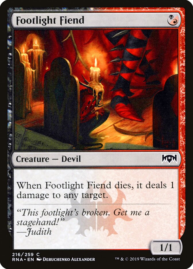 Footlight Fiend - carta Magic The Gathering
