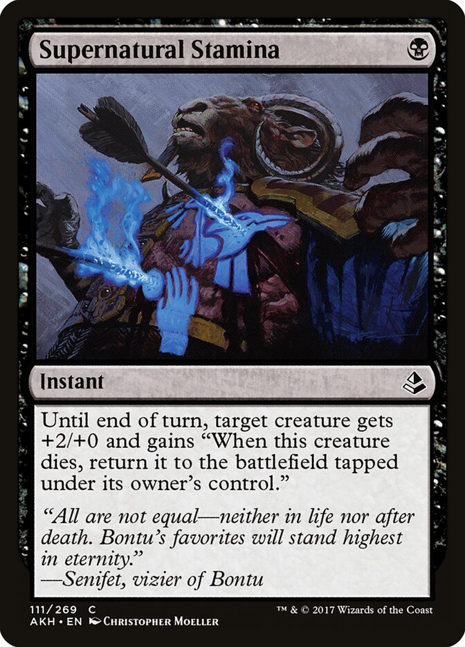 Supernatural Stamina - carta Magic The Gathering