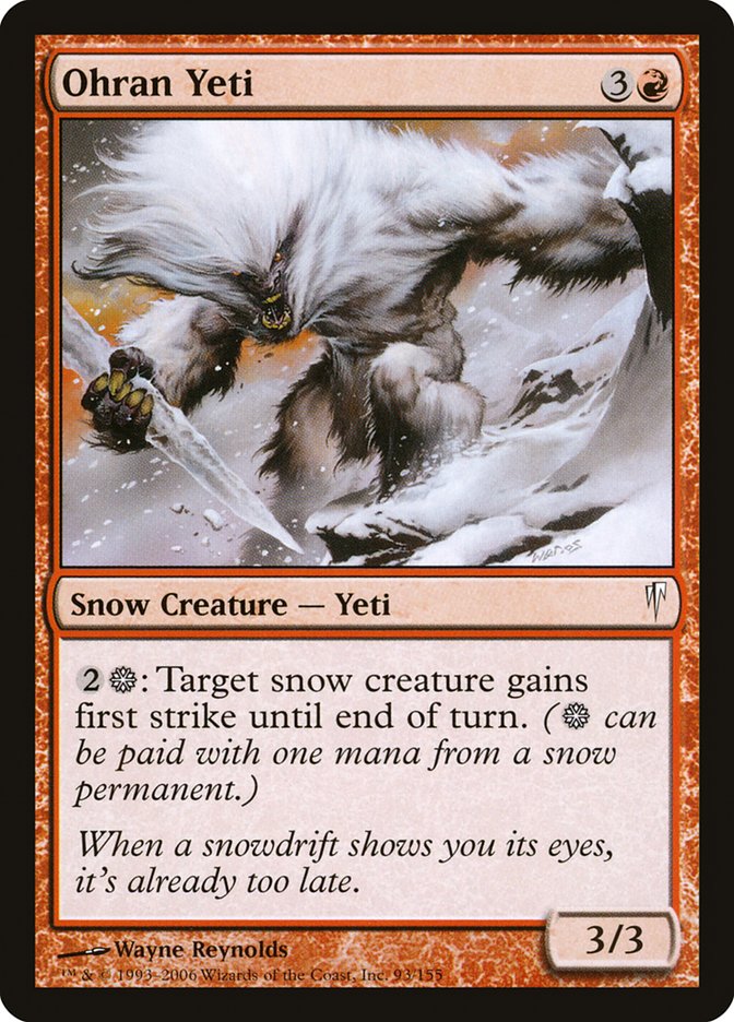 Ohran Yeti - carta Magic The Gathering