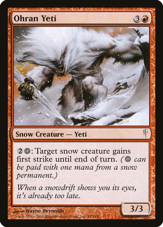 Ohran Yeti - carta Magic The Gathering