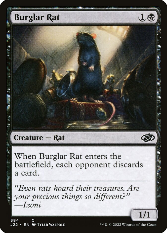Burglar Rat - carta Magic The Gathering