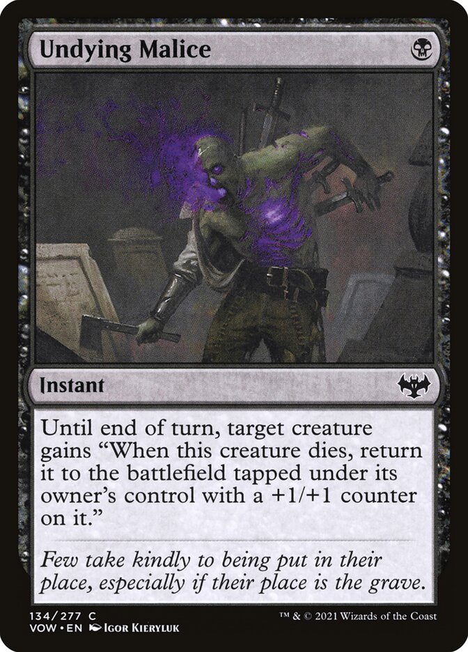 Undying Malice - carta Magic The Gathering