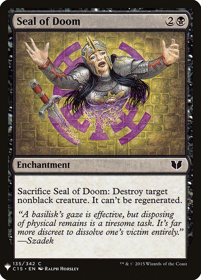 Seal of Doom - carta Magic The Gathering