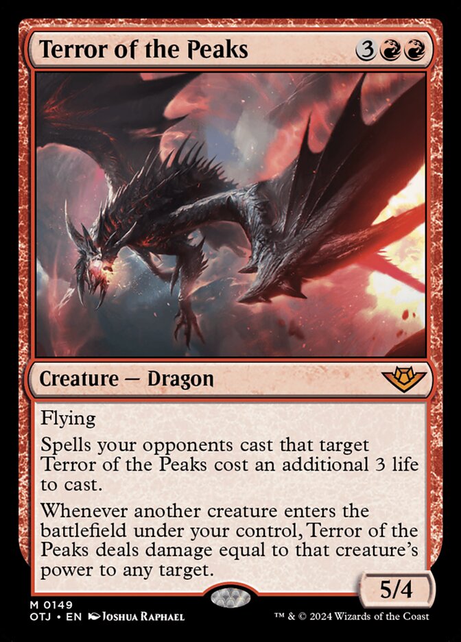 Terror of the Peaks - carta Magic The Gathering