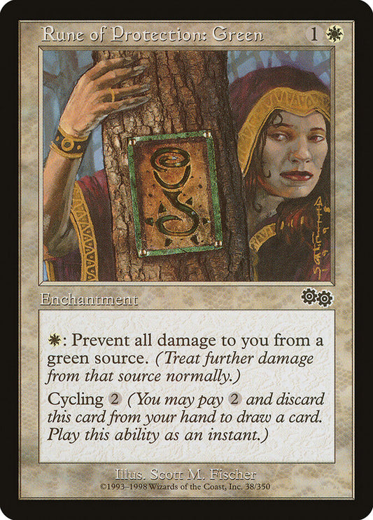 Rune of Protection: Green - carta Magic The Gathering