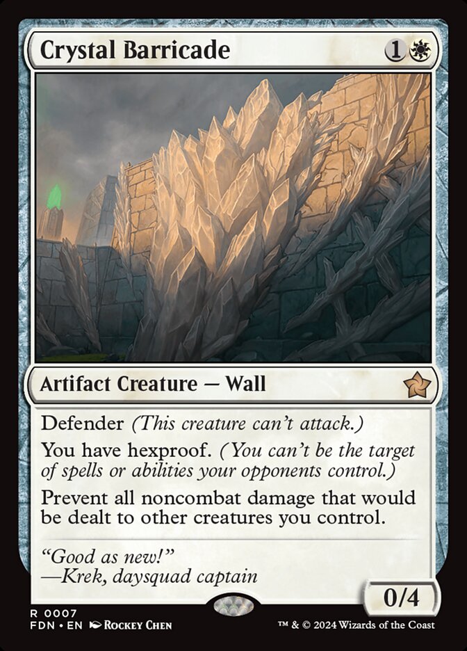Crystal Barricade - carta Magic The Gathering