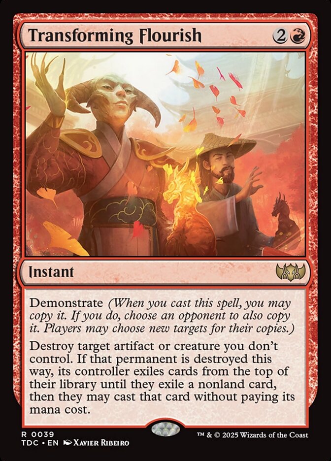 Transforming Flourish - carta Magic The Gathering