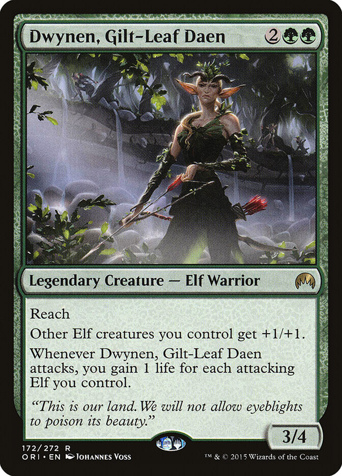 Dwynen, Gilt-Leaf Daen - carta Magic The Gathering