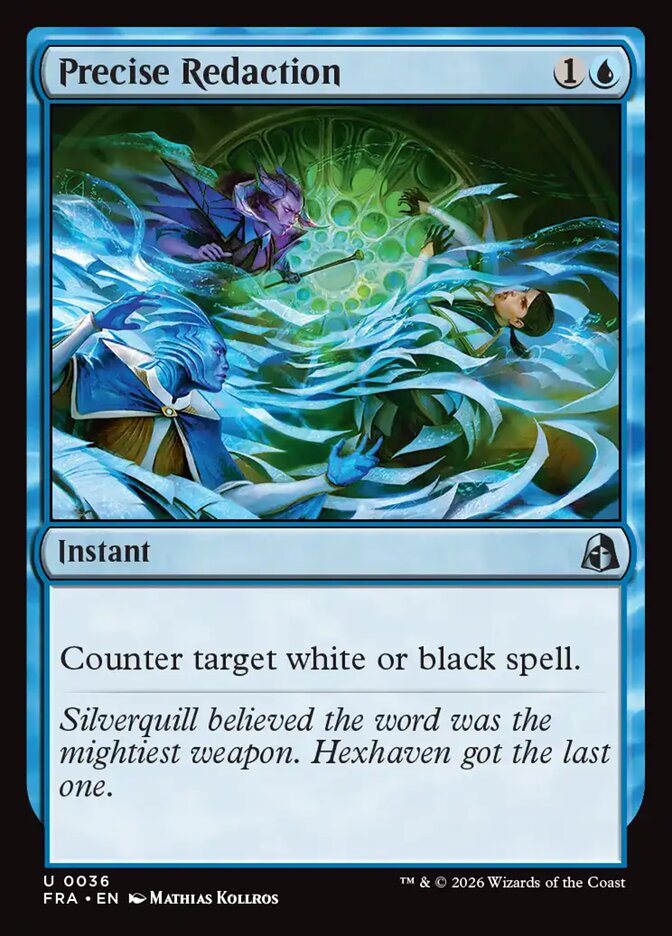 Precise Redaction - carta Magic The Gathering