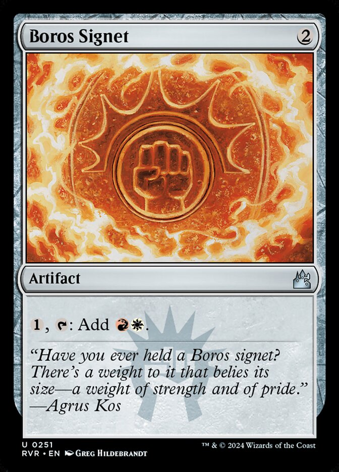 Boros Signet - carta Magic The Gathering