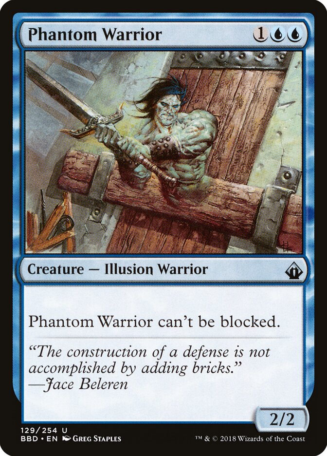 Phantom Warrior - carta Magic The Gathering