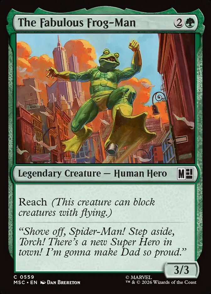 The Fabulous Frog-Man - carta Magic The Gathering