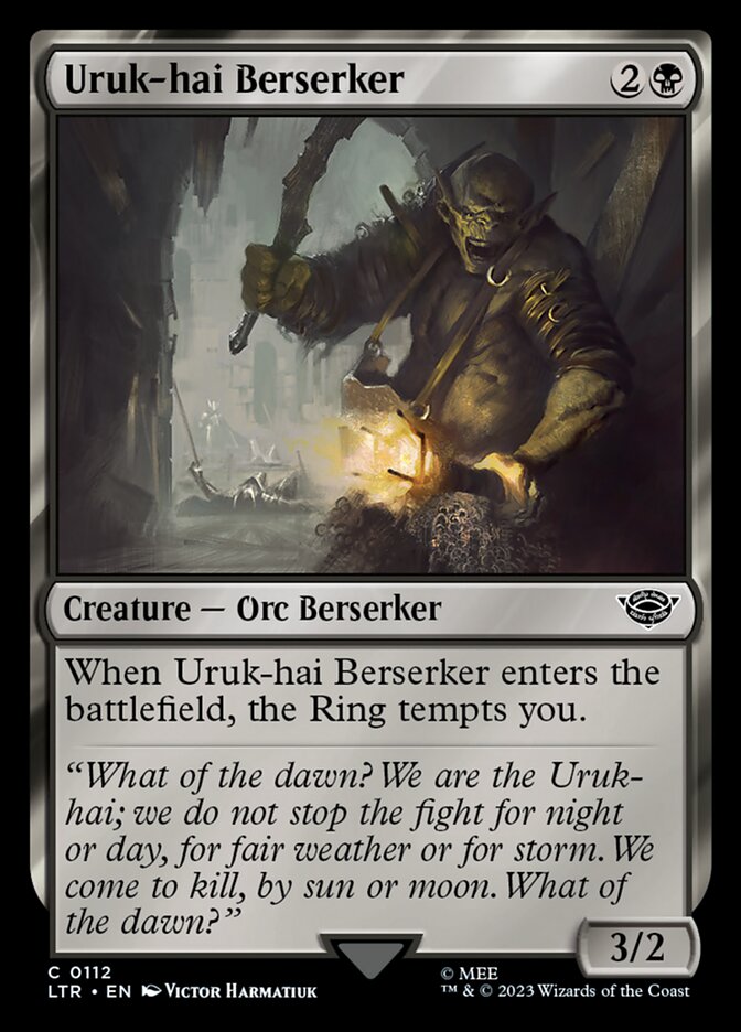 Uruk-hai Berserker - carta Magic The Gathering