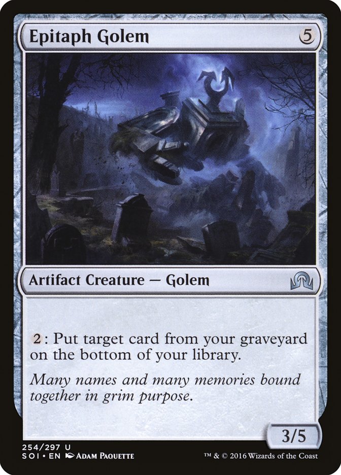 Epitaph Golem - carta Magic The Gathering