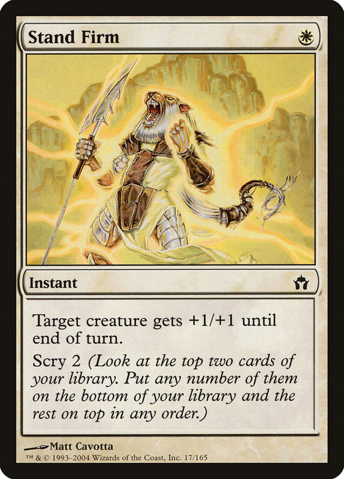 Stand Firm - carta Magic The Gathering