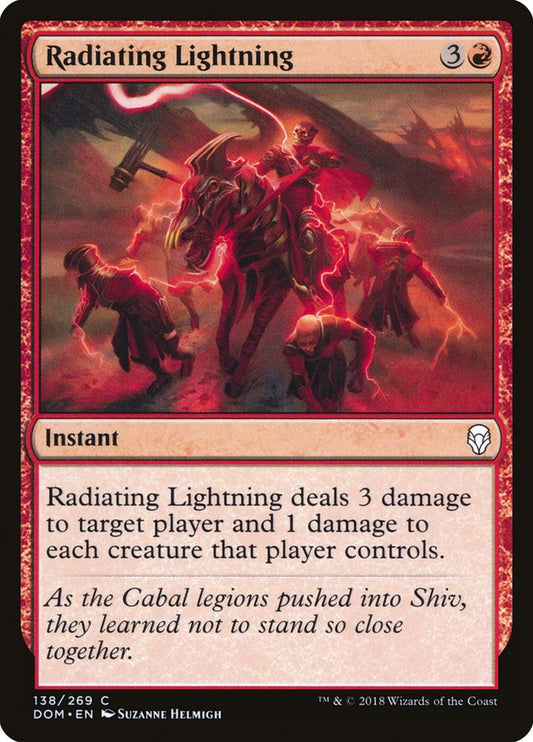 Radiating Lightning - carta Magic The Gathering