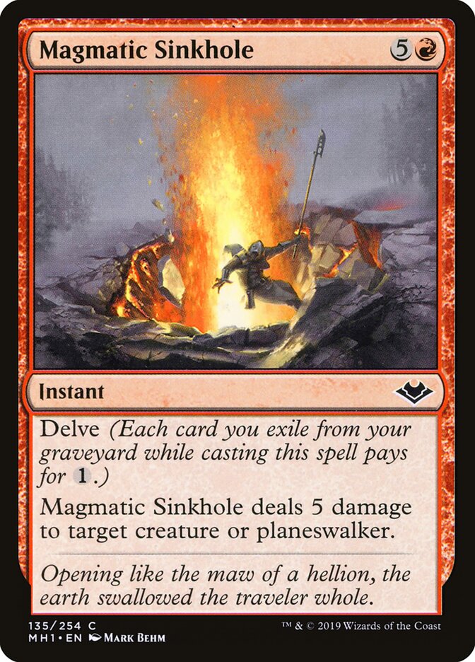 Magmatic Sinkhole - carta Magic The Gathering